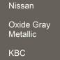 Preview: Nissan, Oxide Gray Metallic, KBC.